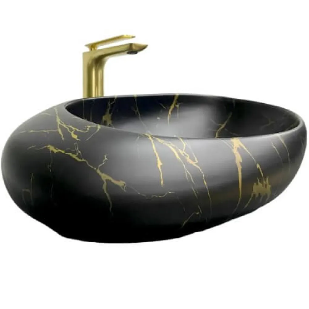 Раковина VBI Valiano Marble черный VBI-016101- Фото 1
