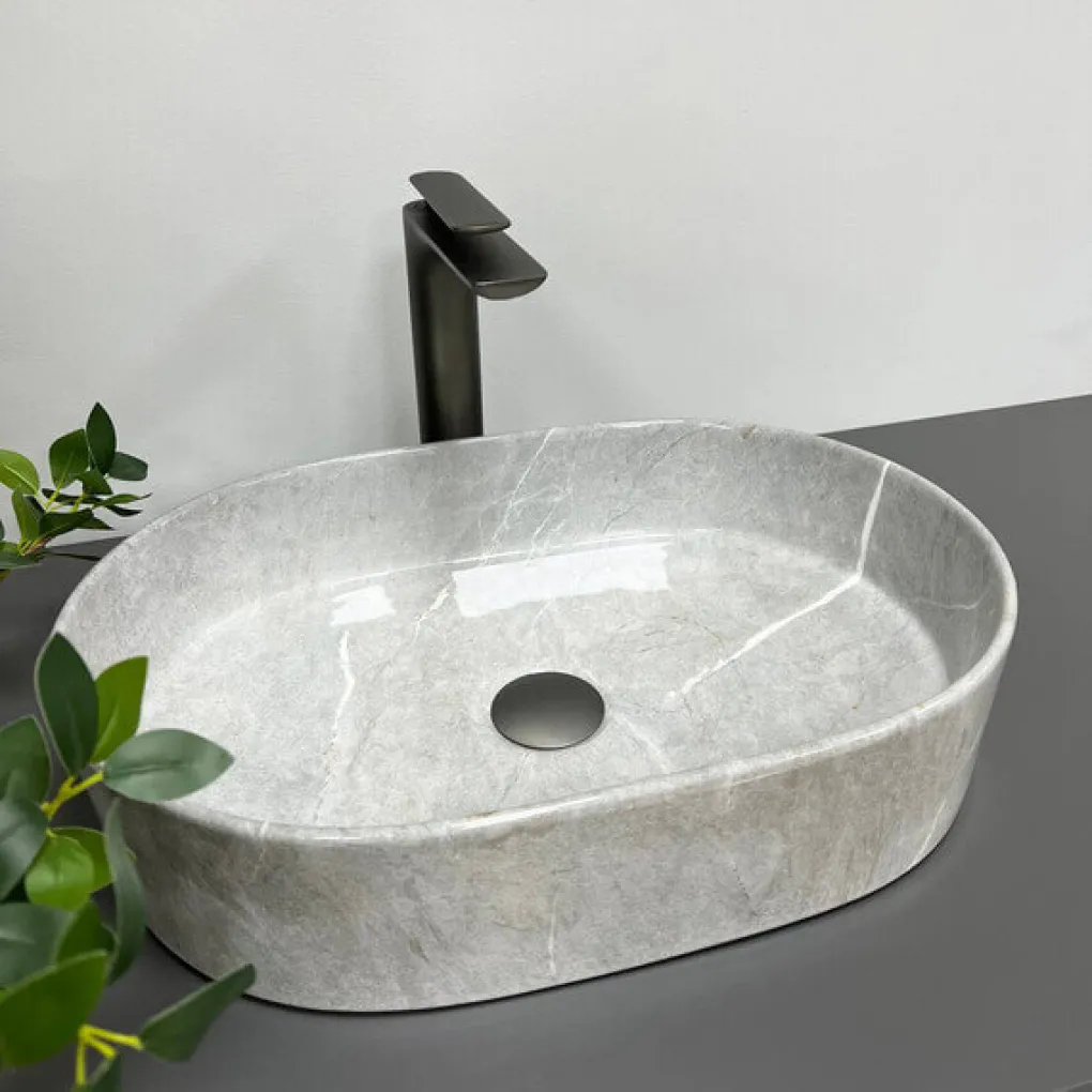 Умывальник VBI Verona 50 GREY STONE GLOSSY VBI-011310- Фото 2