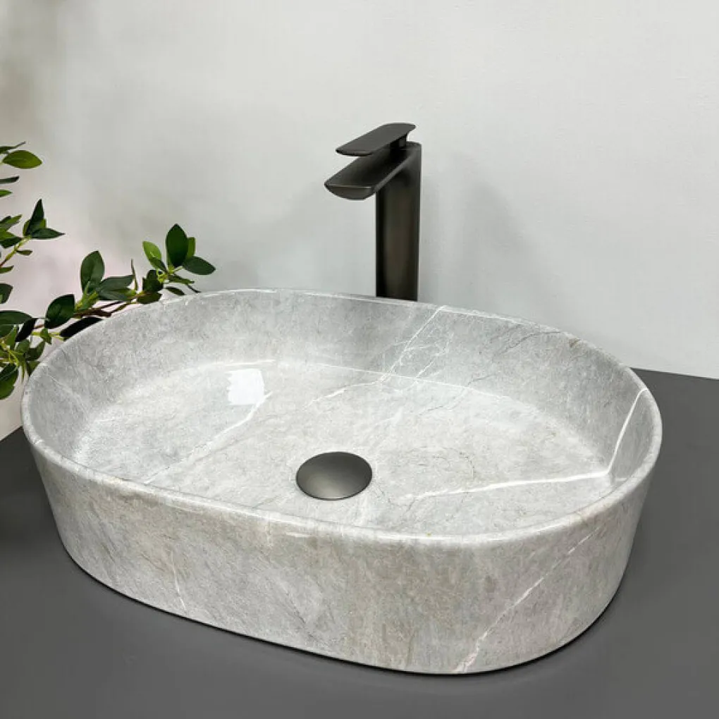 Умывальник VBI Verona 50 GREY STONE GLOSSY VBI-011310- Фото 3