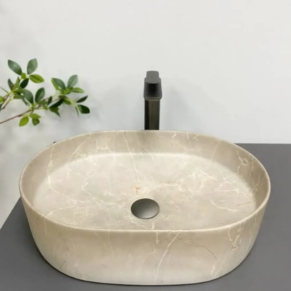 Раковина VBI Verona 50 Stone бежевый VBI-011325- Фото 3