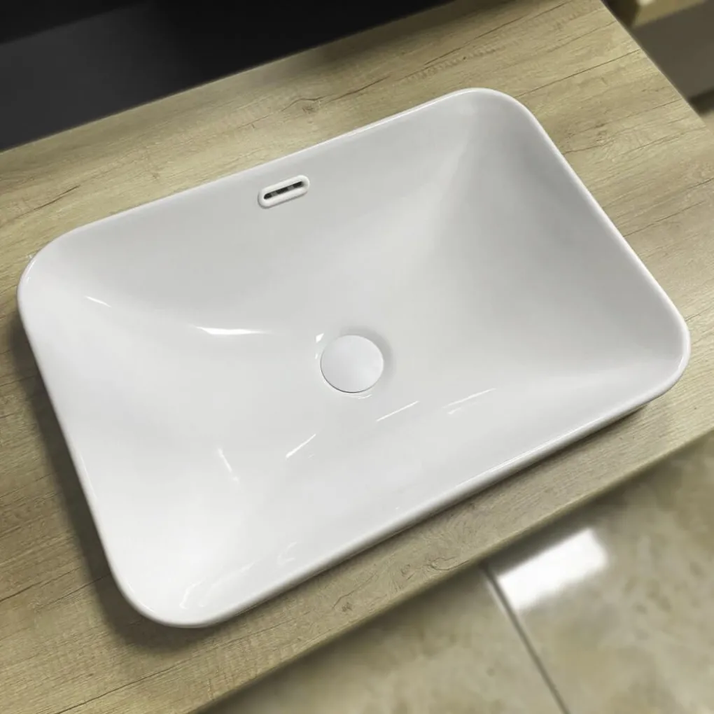 Раковина врезная VBI Bitritto S White (VBI-018023)- Фото 3