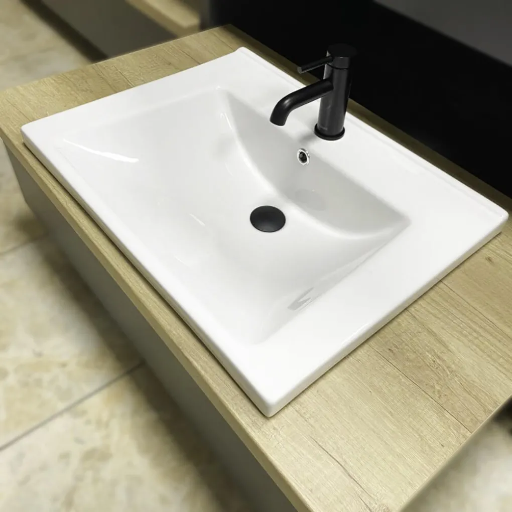 Раковина врезная VBI Busso 60 White (VBI-018045)- Фото 4