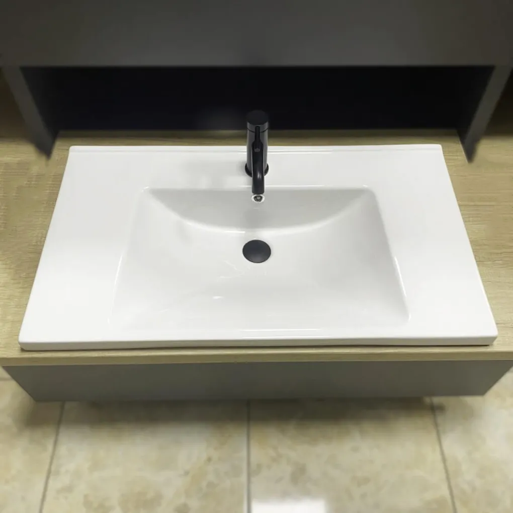 Раковина врезная VBI Busso 80 White (VBI-018046)- Фото 2