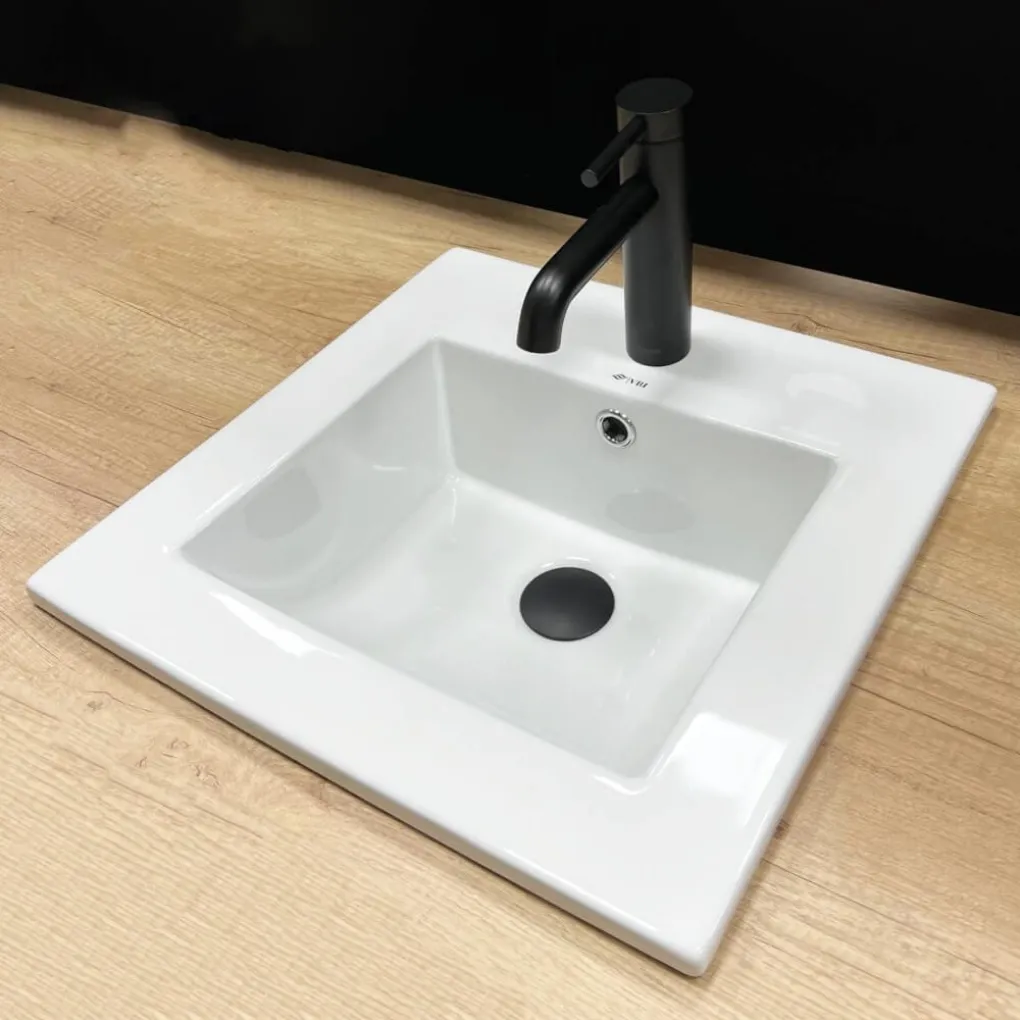 Раковина врезная VBI Ferrara 40 White (VBI-018011)- Фото 4