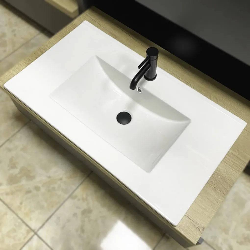 Раковина врезная VBI Ferrara 80 White (VBI-018044)- Фото 2