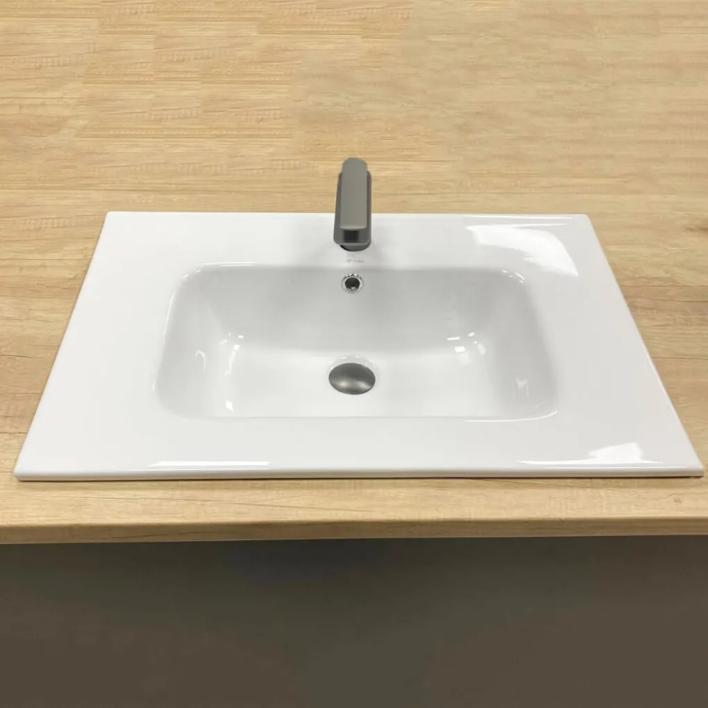 Раковина врезная VBI Mortara 70 White (VBI-018041)- Фото 2