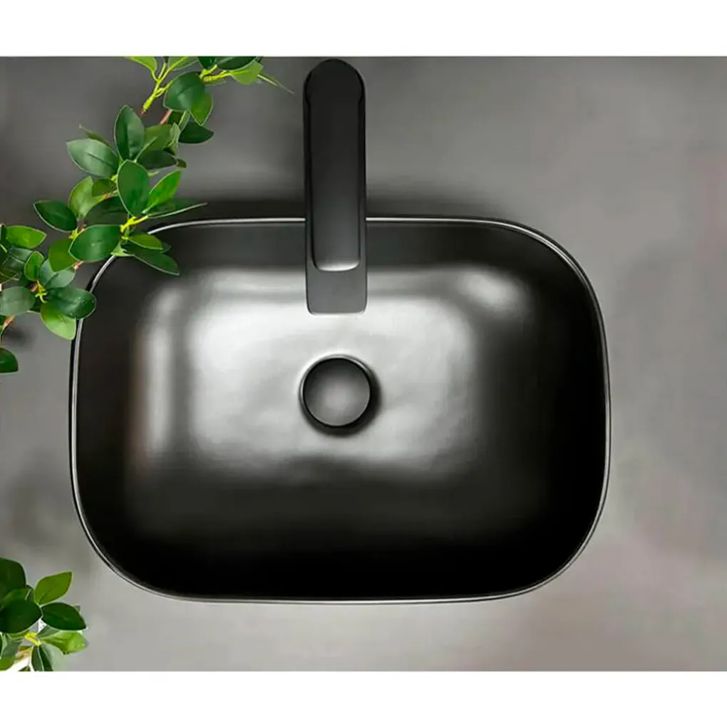 Умивальник (раковина) VBI Terni Black matt накладний VBI-011803- Фото 2