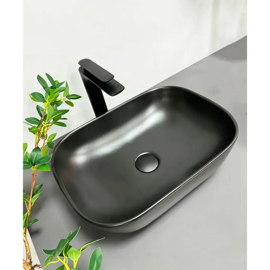 Умивальник (раковина) VBI Terni Black matt накладний VBI-011803- Фото 3
