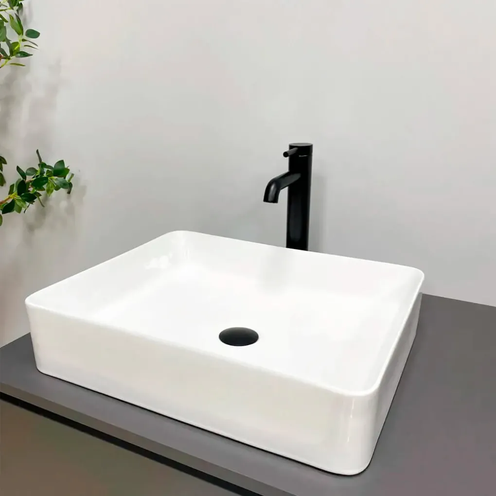 Умивальник (раковина) VBI Triest M White накладний VBI-012713- Фото 2