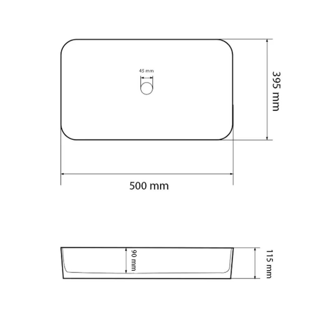 Умивальник (раковина) VBI Triest M White накладний VBI-012713- Фото 4