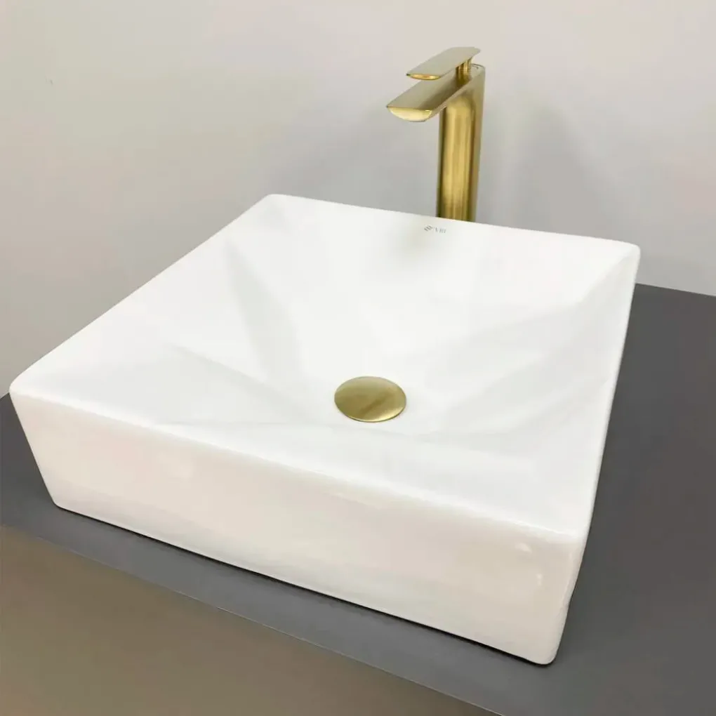 Умывальник (раковина) VBI Troia White Glossy накладной VBI-016400- Фото 2