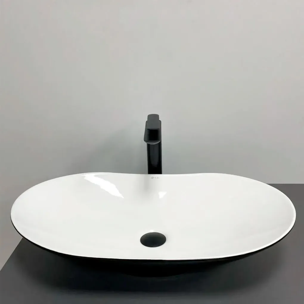 Умивальник (раковина) VBI Turin Black White накладний VBI-011513- Фото 3