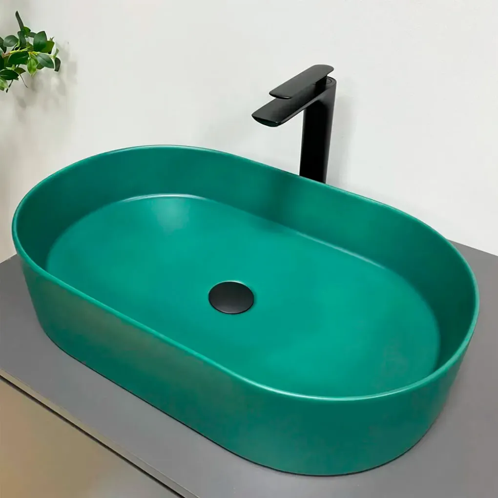 Умывальник (раковина) VBI Verona 60 Emerald matt накладной VBI-011327- Фото 2