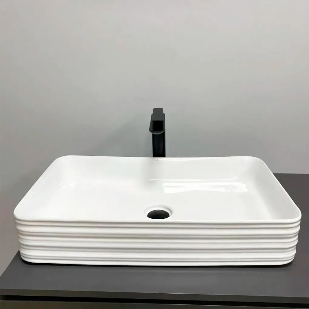 Умывальник (раковина) VBI Volturino White накладной VBI-012619- Фото 3