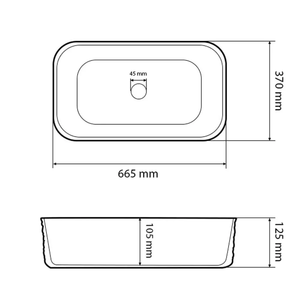 Умывальник (раковина) VBI Volturino White накладной VBI-012619- Фото 4