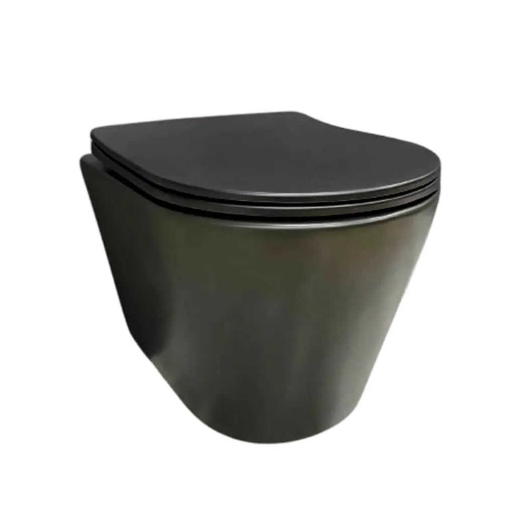 Унитаз подвесной VBI Levanzo Black Matt (VBI-020201)- Фото 1