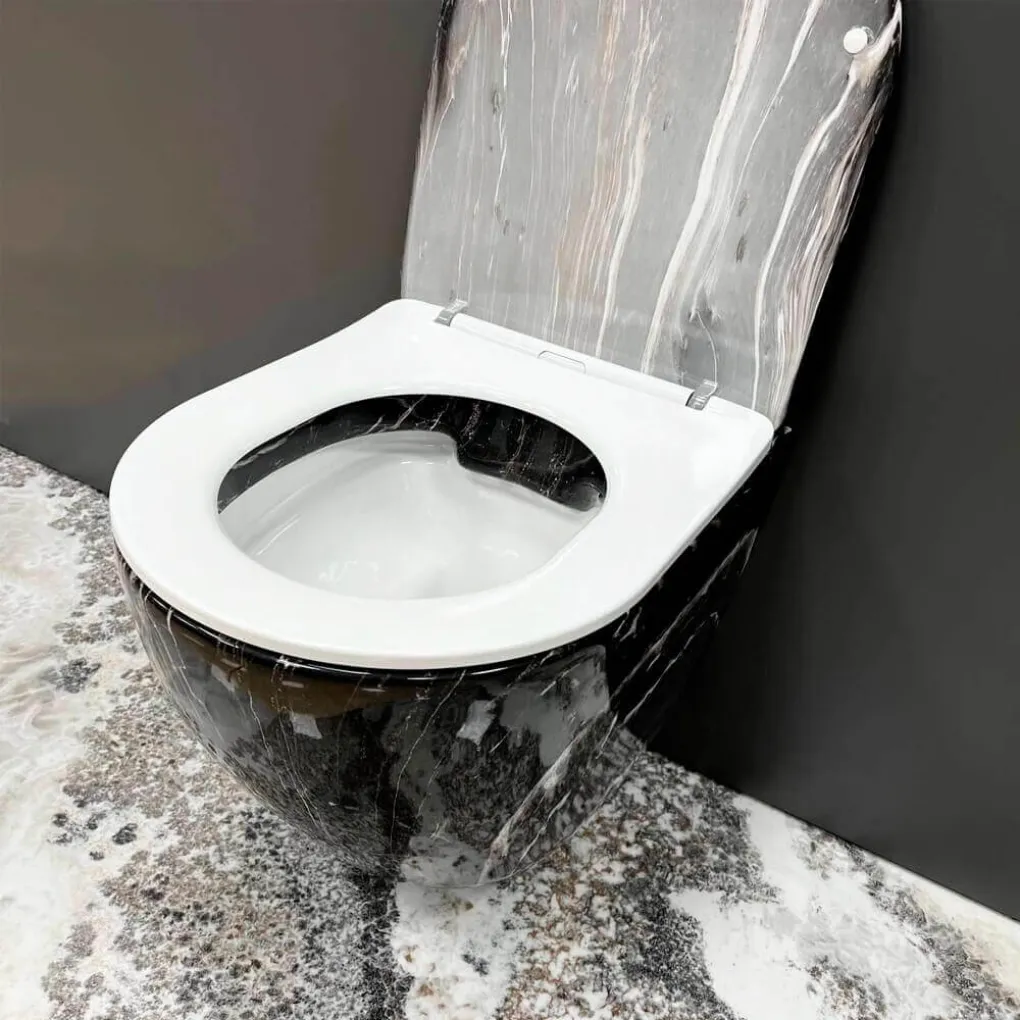 Унитаз подвесной VBI Vulcano Black Onyx (VBI-020403)- Фото 3
