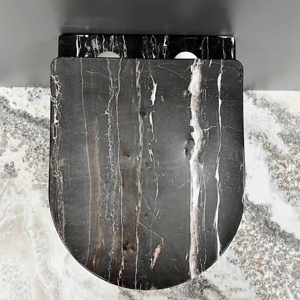Унитаз подвесной VBI Vulcano Black Onyx (VBI-020403)- Фото 4