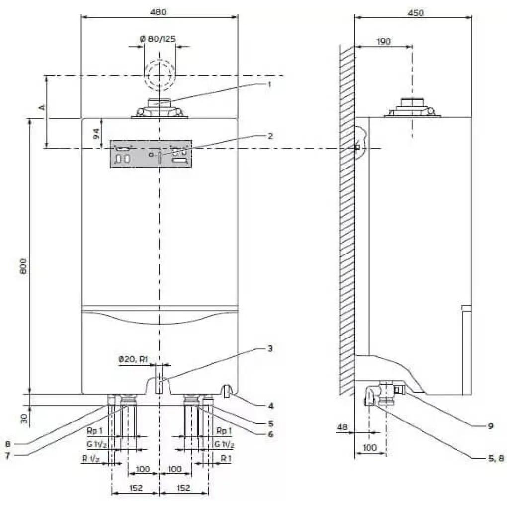 Одноконтурний конденсаційний котел Vaillant ecoTEC plus VU OE 486/5-5 (0010021532)- Фото 4