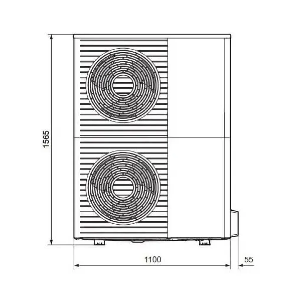 Наружный блок теплового насоса Vaillant aroTHERM split VWL 105/5 AS 400V (0010021635)- Фото 3