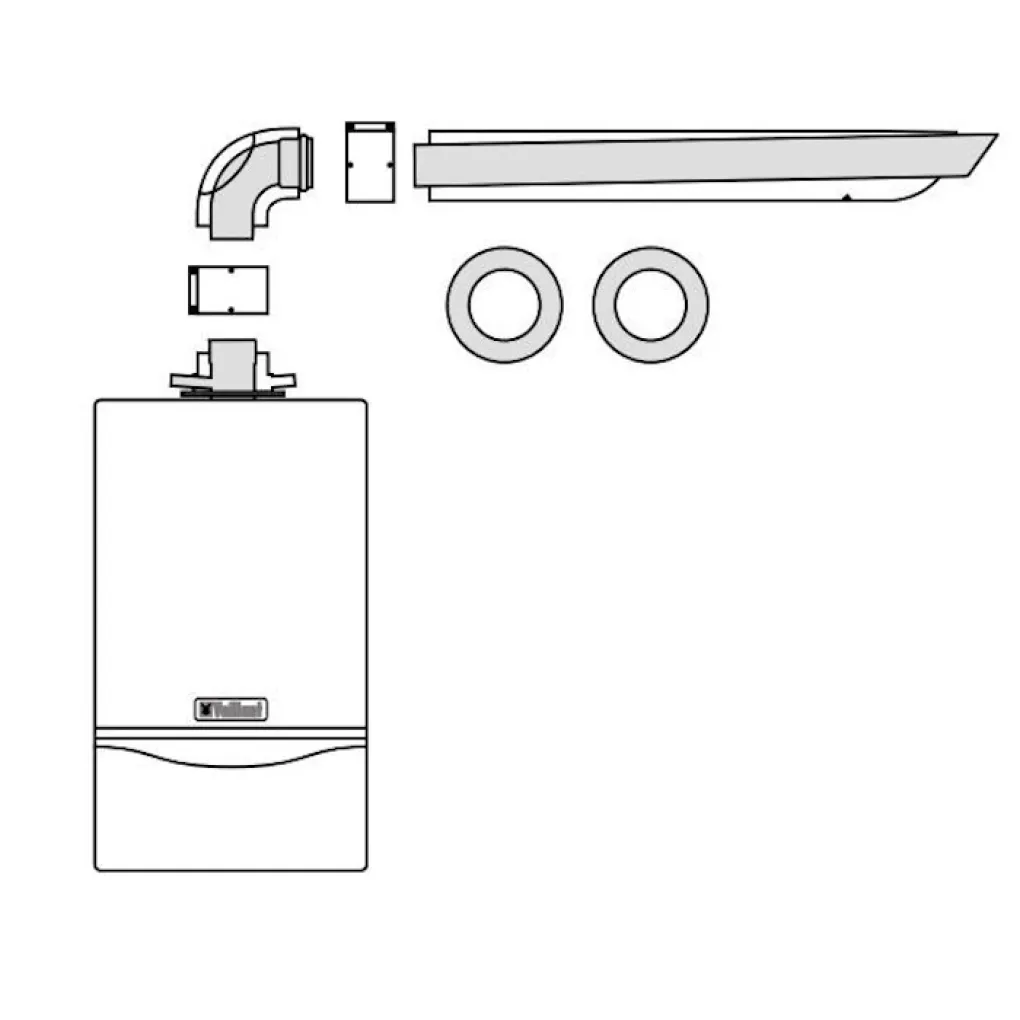 Комплект горизонтального прохода VAILLANT 60/100 PP конденсационная (0020219516)- Фото 3