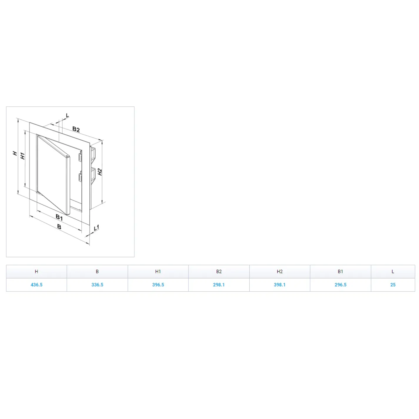 Ревизионная дверца Vents ДМЗ 300x400 (з/п) (0000226408)  - Фото 3