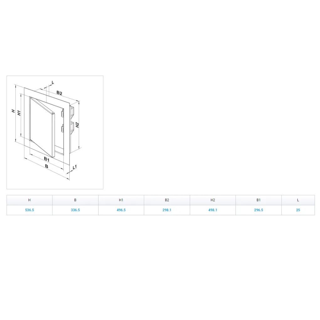 Ревизионная дверца Vents ДМЗ 300x500 (з/п) (0000226409) - Фото 4