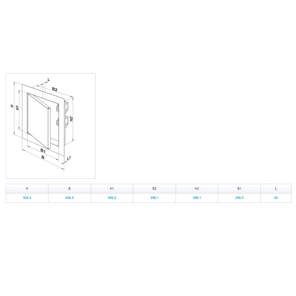 Ревизионная дверца Vents ДМЗ 400x500 (з/п) (0000226411) - Фото 4