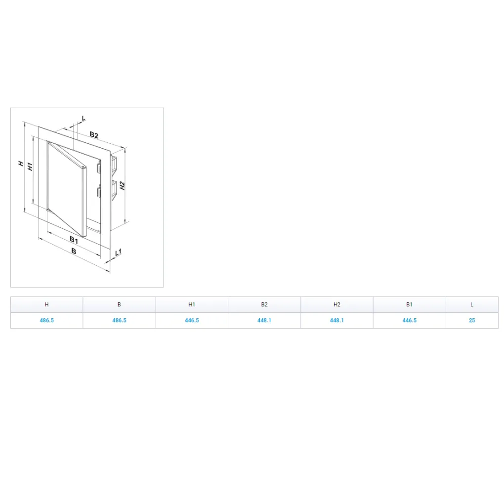 Ревизионная дверца Vents ДМЗ 450x450 (з/п) (0687875116) - Фото 4