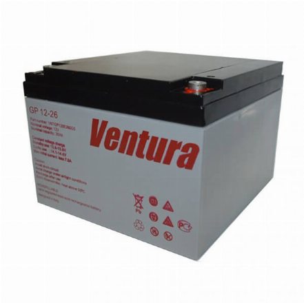 Акумулятор для ДБЖ Ventura технологія AGM, GEL GP 12-26 (12 B 26 Ач)