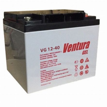 Свинцево-кислотний акумулятор для ДБЖ Ventura VG 12-40 Gel