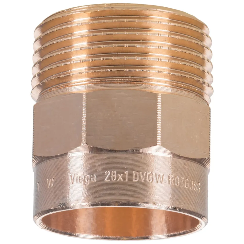 Нипель бронзовый Viega 94243g 28 х 1 З (100285)- Фото 1