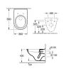 Унітаз підвісний Villeroy&Boch O.Novo з сидінням Soft closing (5660H101)- Фото 4