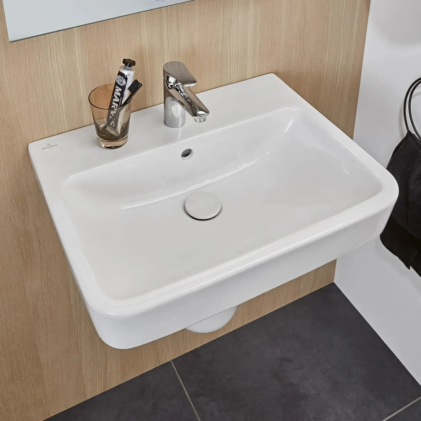 Раковина подвесная Villeroy&Boch O.Novo 650x460 белый (4A416501) - Фото 2