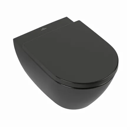 Унітаз підвісний Villeroy & Boch Subway 2.0 CeramicPlus DirectFlush, Ebony (5614R0S5)