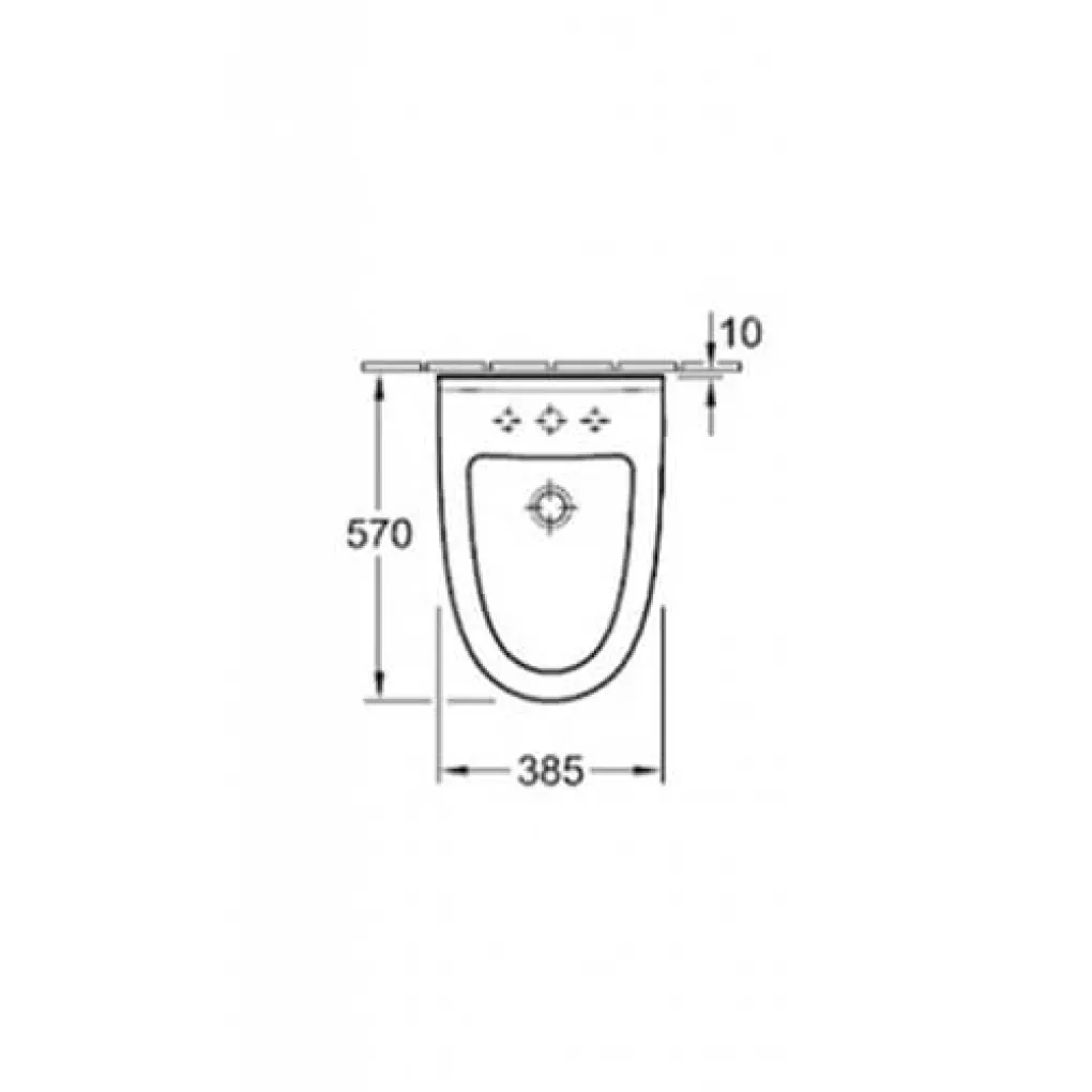 Биде напольное Villeroy&Boch Century (745700R1)- Фото 3