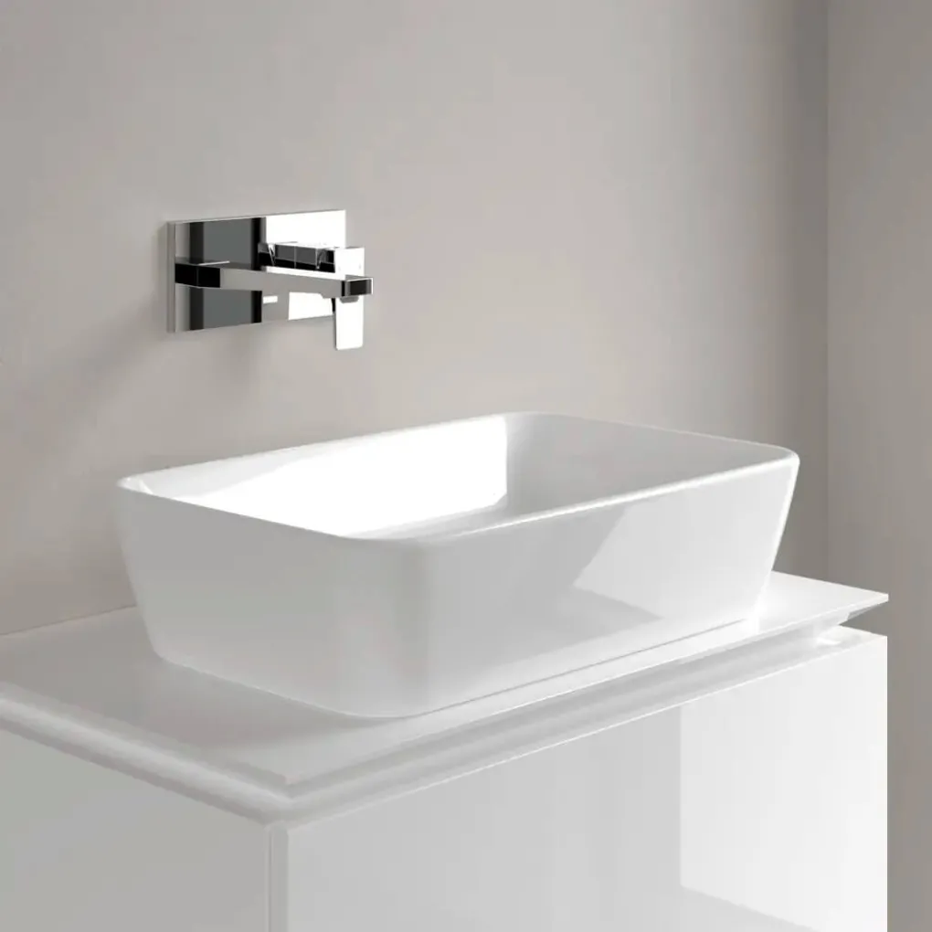 Умивальник на стільницю Villeroy&Boch Architectura White Alpin з переливом (5A276001)- Фото 3