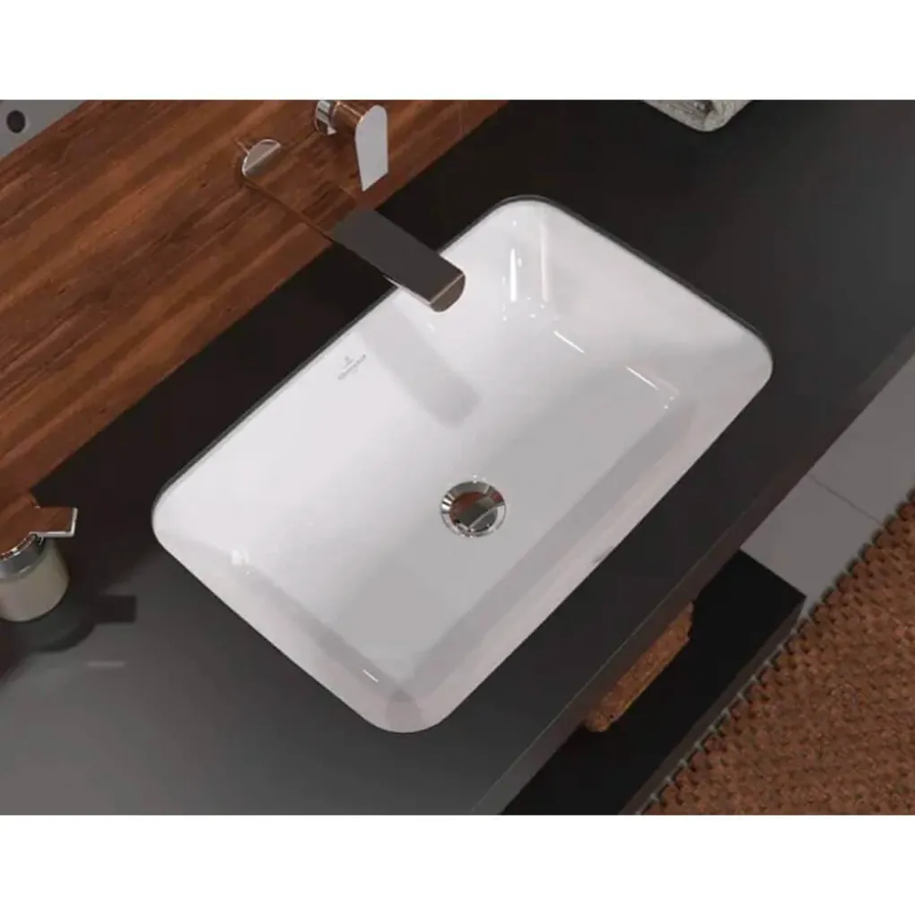 Умивальник під стільницю Villeroy&Boch Architectura White Alpin з переливом (5A776001)- Фото 3