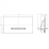 Клавиша смыва Villeroy&Boch ViConnect E300 хром матовый (92218069)- Фото 2