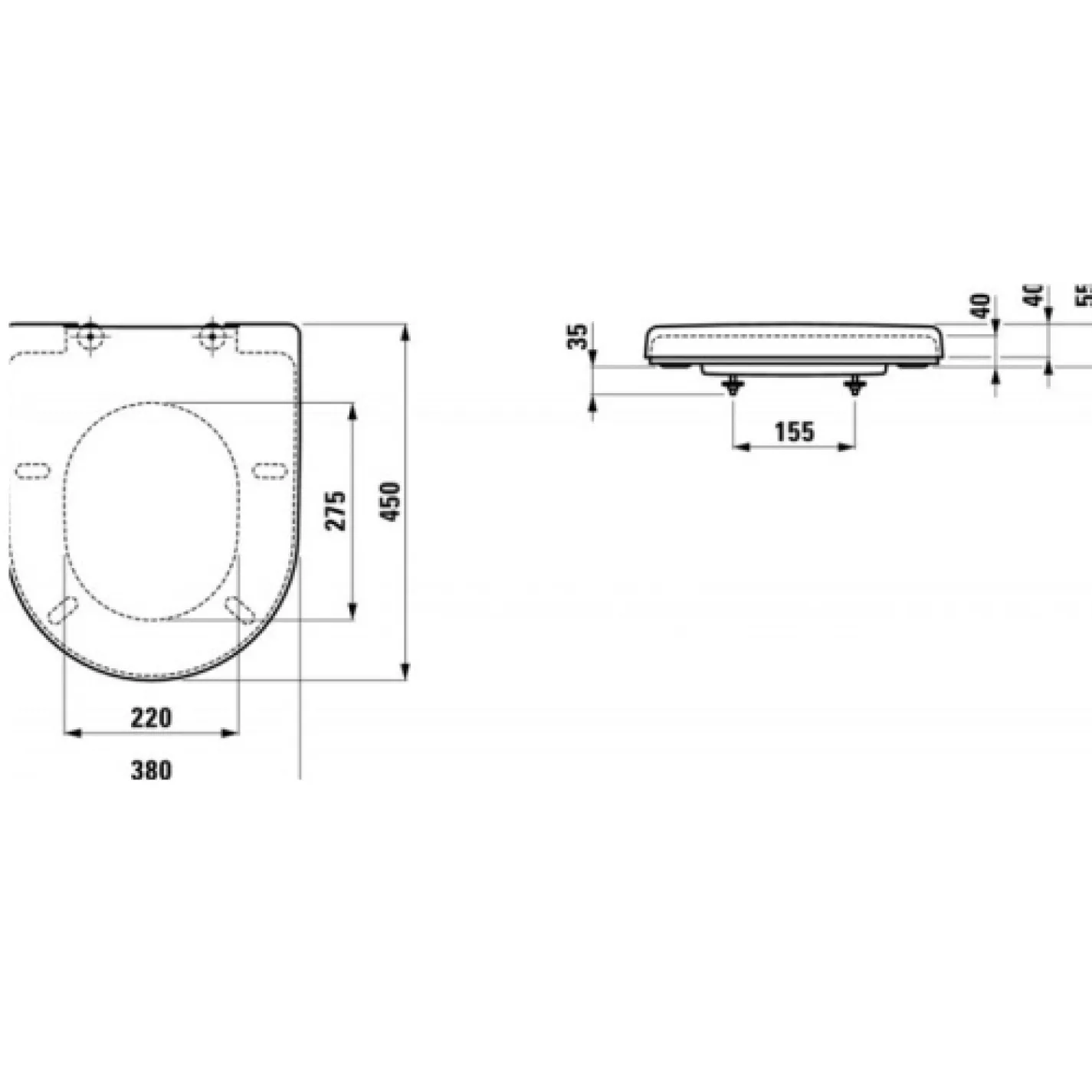 Крышка для унитаза Laufen Laufen Pro (H8969513000001) - Фото 1