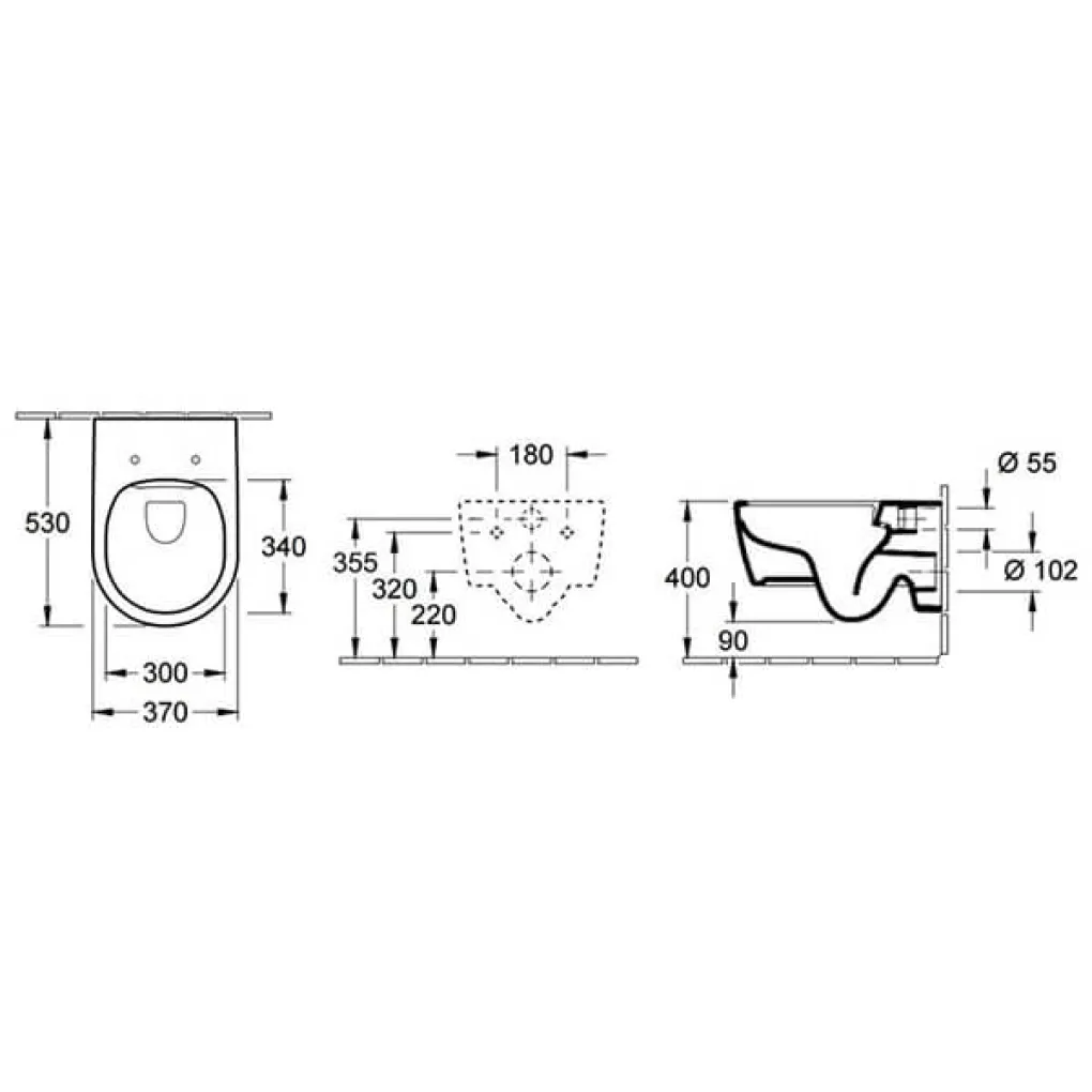 Унітаз Villeroy&Boch Avento підвісний без обідка + кришка Soft Close 9M77C1 (5656HR01)- Фото 3