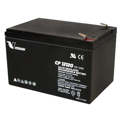 Аккумуляторная батарея Vision CP 12В, 12Ач, AGM (CP12120)