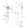 Душевой гарнитур Volle ORLANDO, смеситель для ванной, гарнитур душевой (1525.030101+t03800101LX), cromo- Фото 4