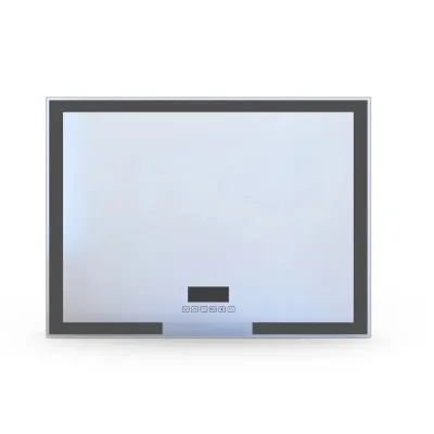 Дзеркало Volle 80x60 см з підсвіткою, підігрівом , bluetooth, температурою і годинником (16-14-800)