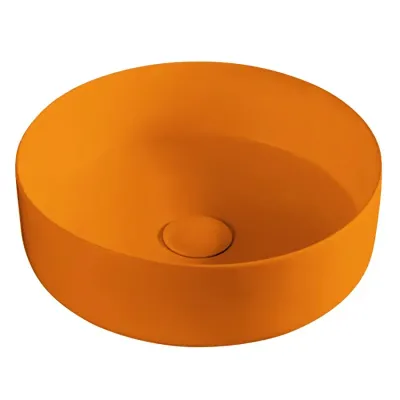 Раковина накладная Volle Volle 430x430 оранжевый