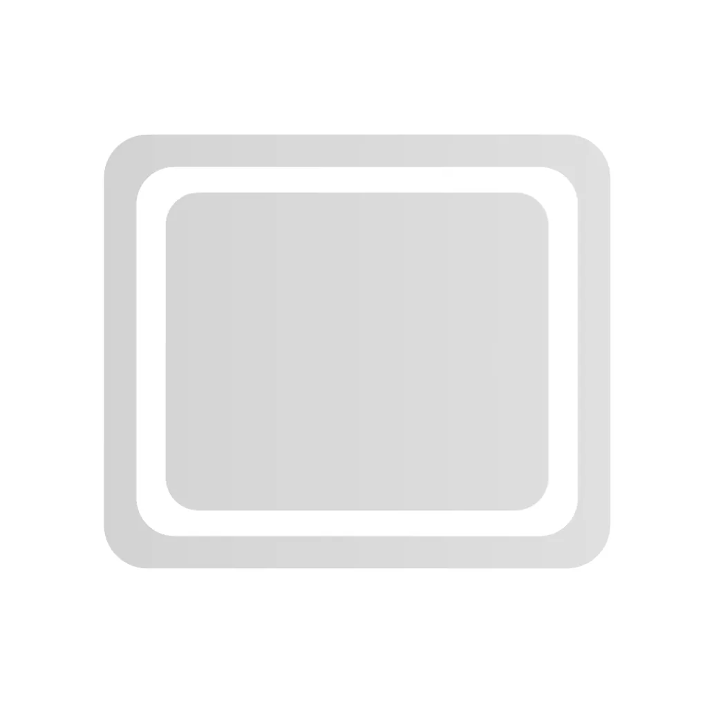 Дзеркало Volle LUNA TANGA 60х70, з підсвічуванням та кнопковим вимикачем (1648.52116700)- Фото 1