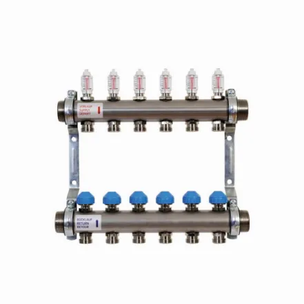 Колекторна група Watts HKV2013A-50-1" 0-4 VA04 для опалення підлоги (4 виходи)