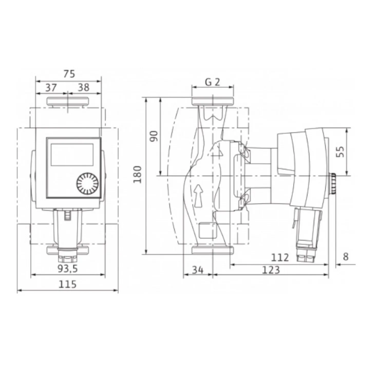 Циркуляционный насос Wilo Stratos PICO 30/1-4-180 (4132464) - Фото 1