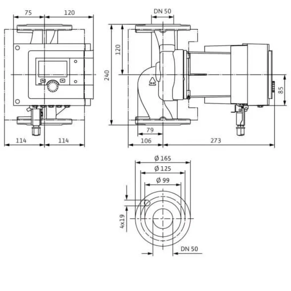 Циркуляційний насос Wilo Stratos MAXO 32/0,5-12 PN6/10 (2164580)- Фото 2