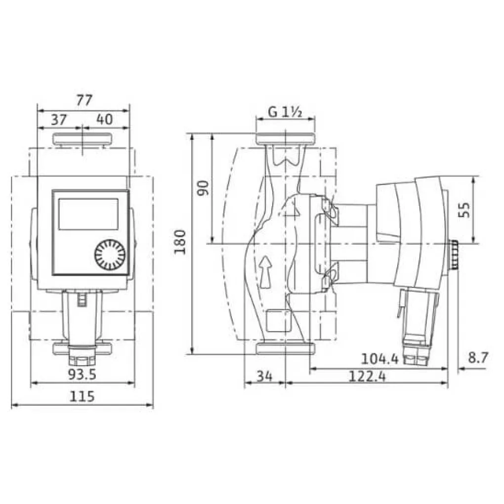 Циркуляційний насос Wilo Stratos Pico-Z 25/1-4- Фото 2